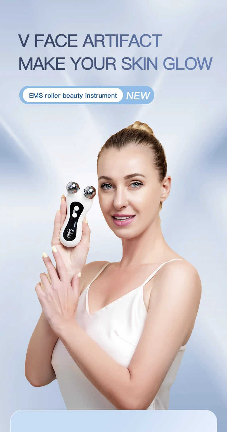 Portable Electric V-Face Lift Roller Massager ,Facial Lifting Skin ,Tighten Massage Beauty Device