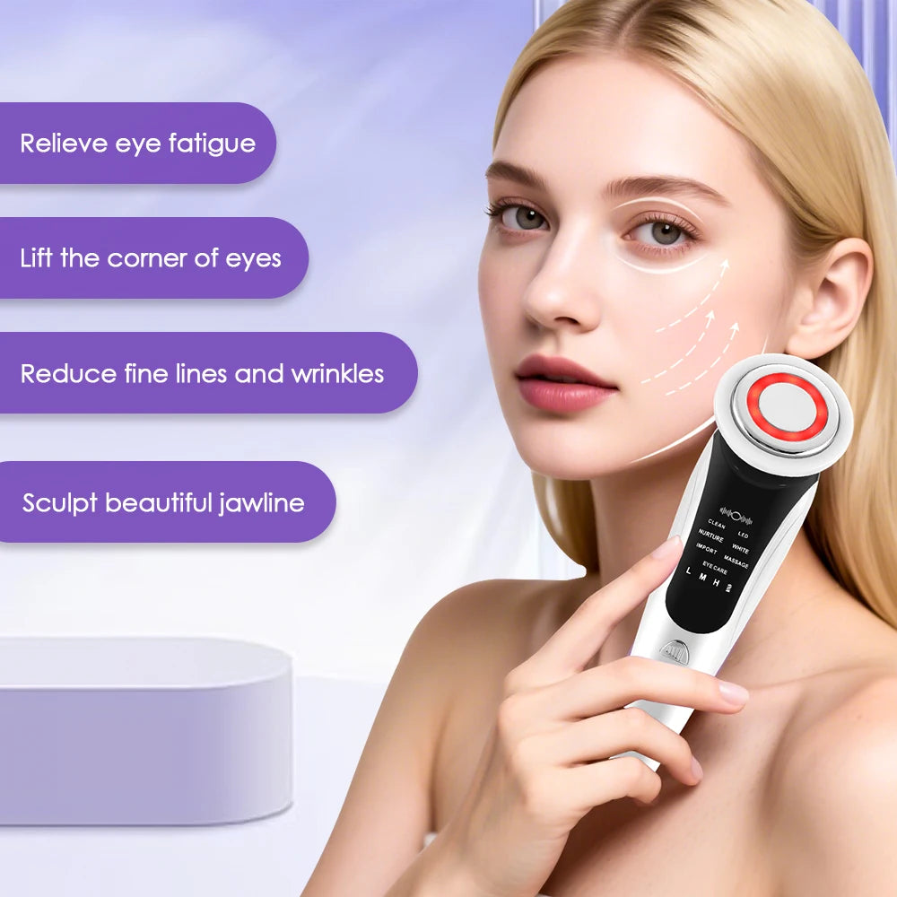 New 7in1 Facial Lift Device LED Light Rejuvenation