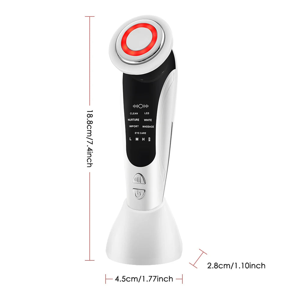 New 7in1 Facial Lift Device LED Light Rejuvenation