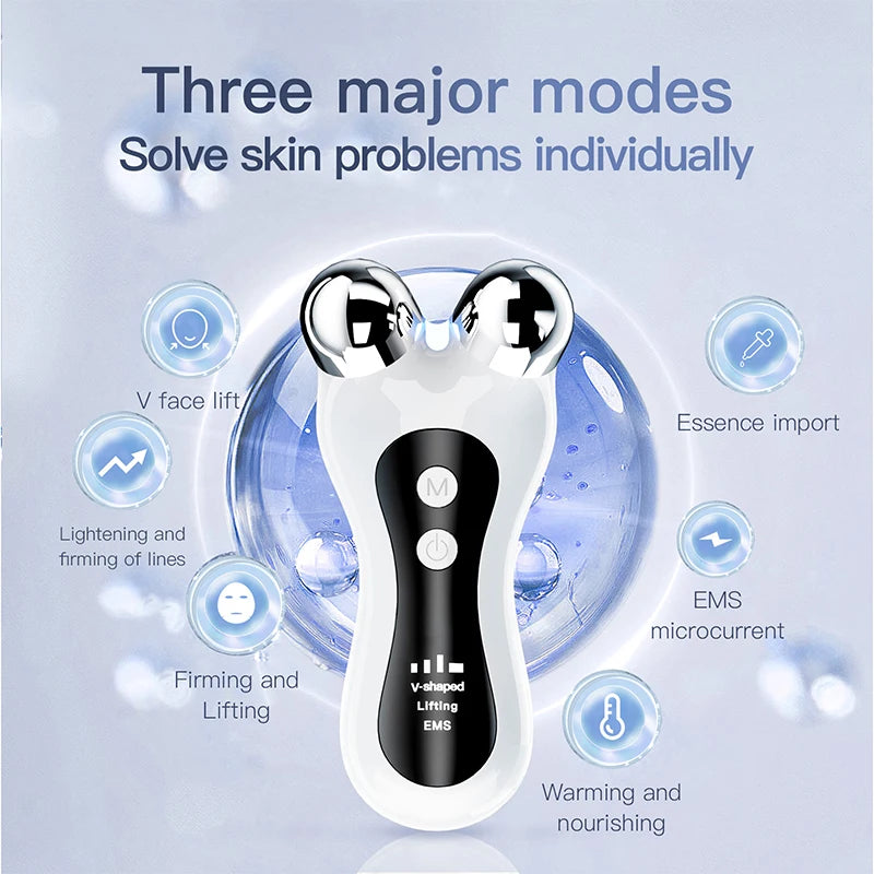 Portable Electric V-Face Lift Roller Massager ,Facial Lifting Skin ,Tighten Massage Beauty Device