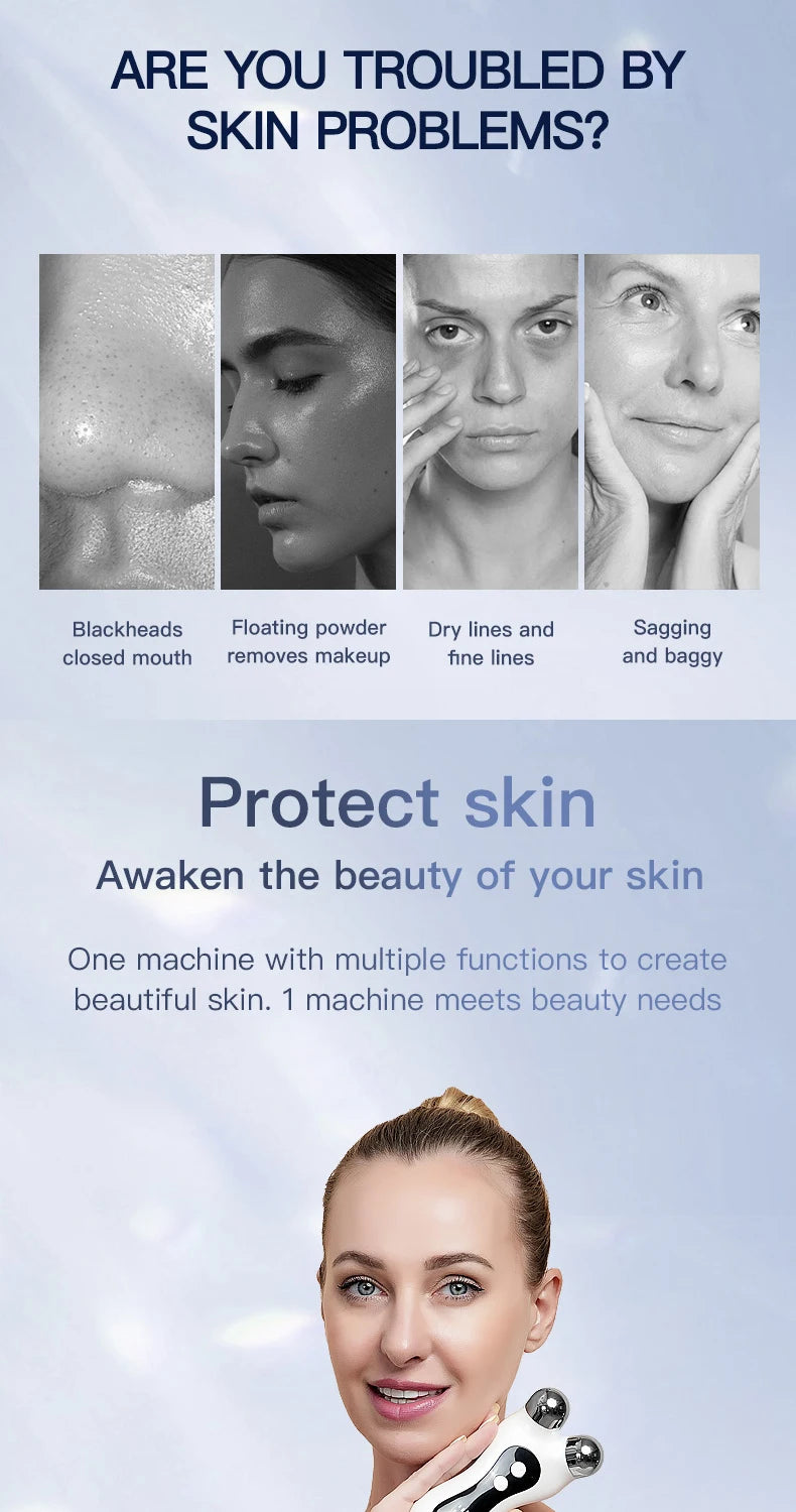 Portable Electric V-Face Lift Roller Massager ,Facial Lifting Skin ,Tighten Massage Beauty Device