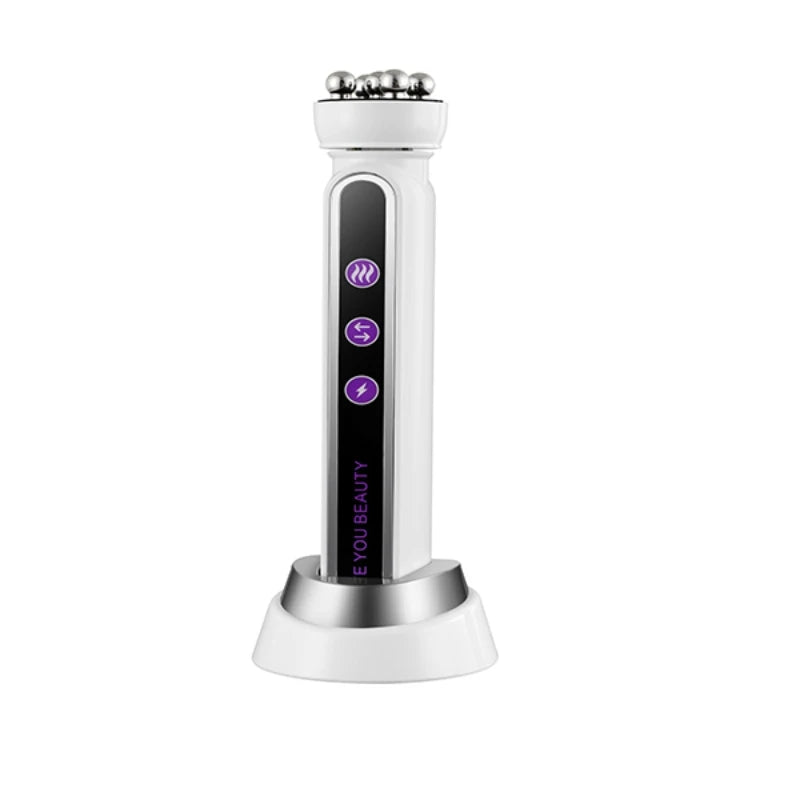 3-in-1 RF Heating EMS Facial Roller Massager