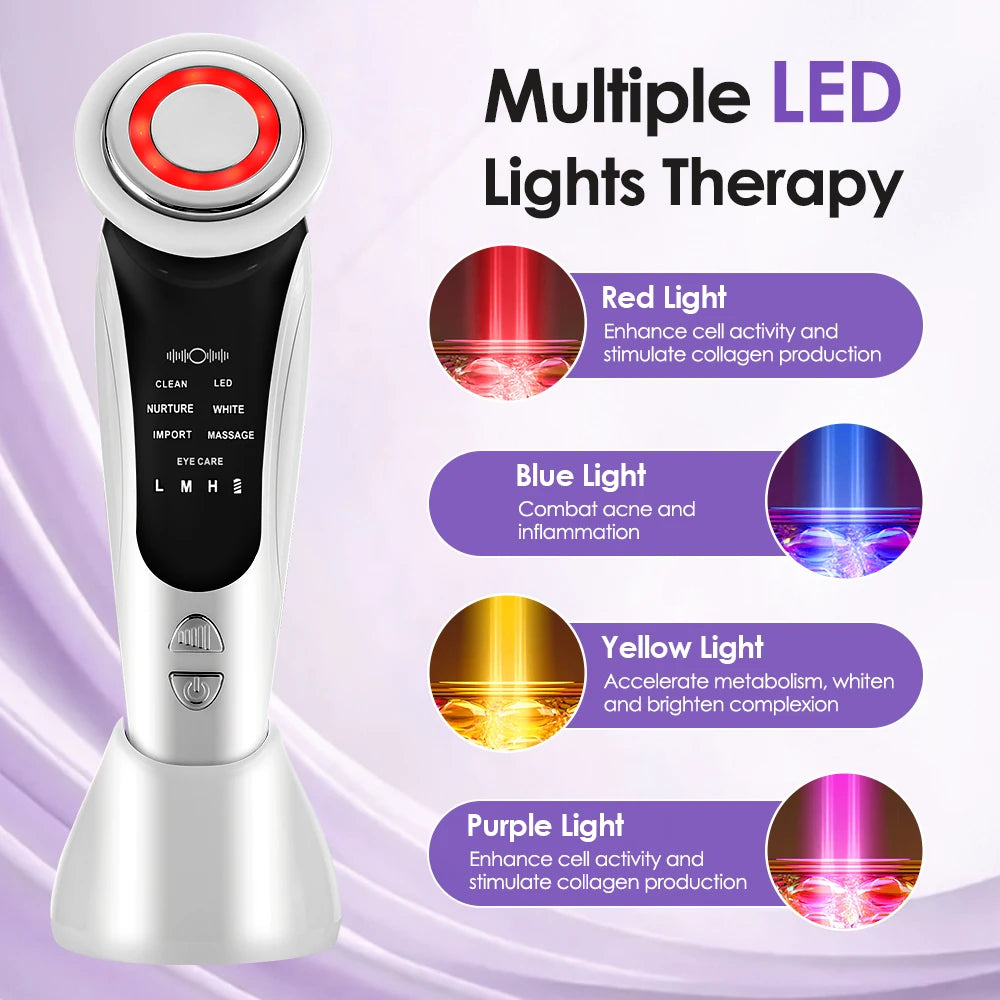 New 7in1  Facial Lift Device LED Light  Rejuvenation