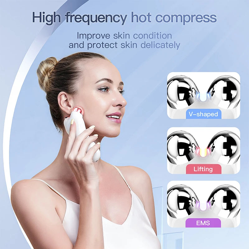 Portable Electric V-Face Lift Roller Massager ,Facial Lifting Skin ,Tighten Massage Beauty Device