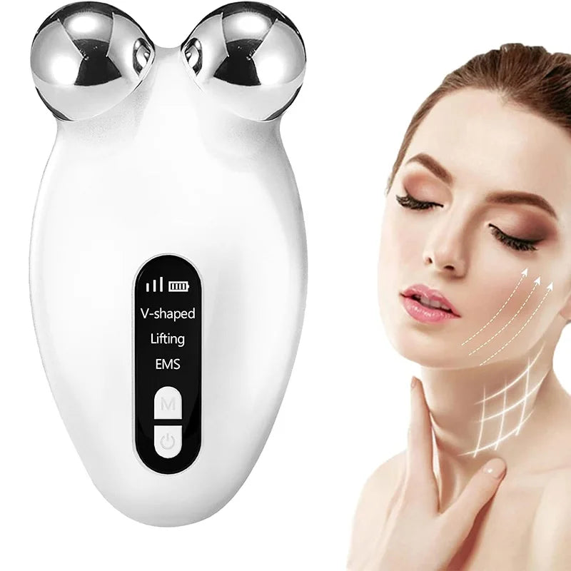 EMS Facial Massager Roller Microcurrent Face Lifting Machine , Anti-Wrinkle Beauty Device