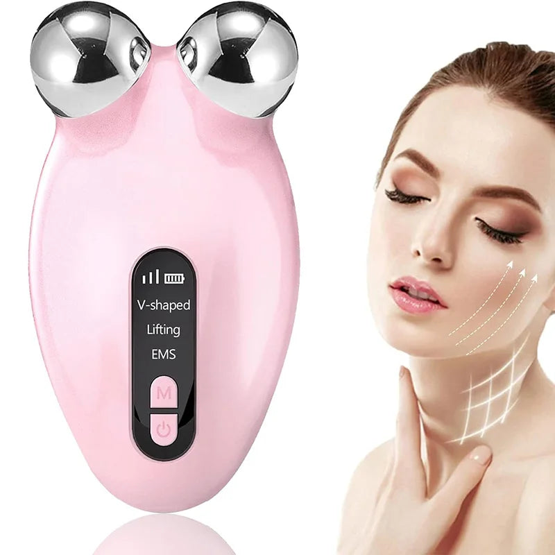 EMS Facial Massager Roller Microcurrent Face Lifting Machine , Anti-Wrinkle Beauty Device