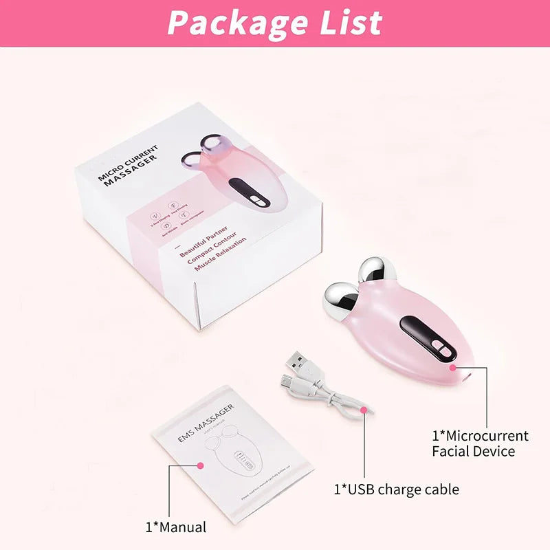 EMS Facial Massager Roller Microcurrent Face Lifting Machine , Anti-Wrinkle Beauty Device