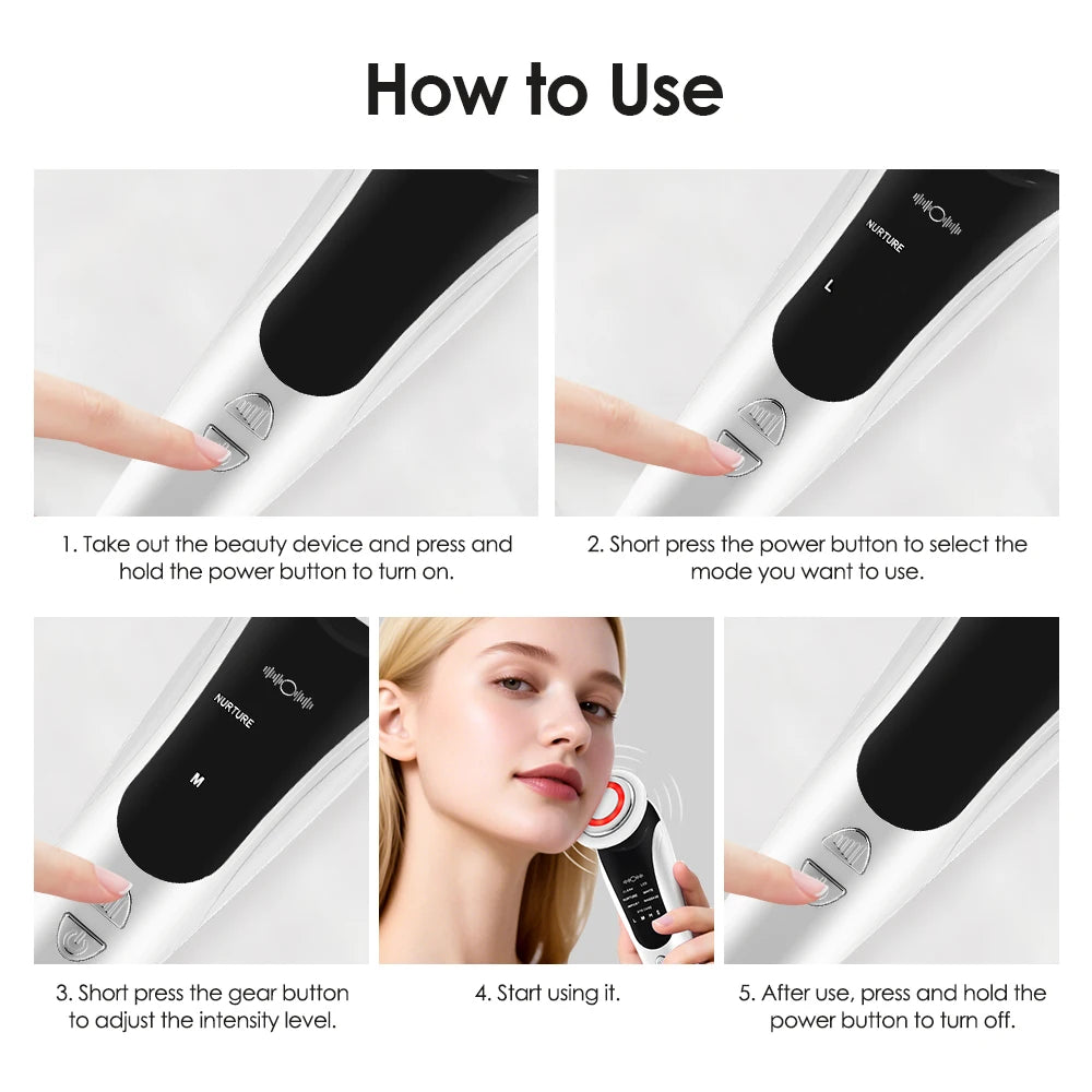 New 7in1  Facial Lift Device LED Light  Rejuvenation