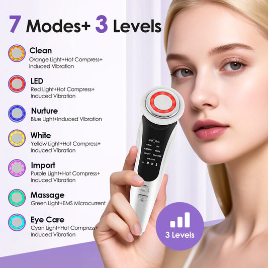New 7in1  Facial Lift Device LED Light  Rejuvenation